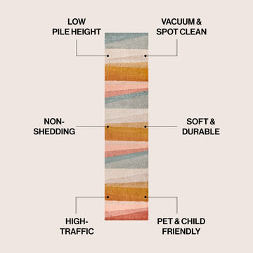 Prism Geometric Striped Area Rug